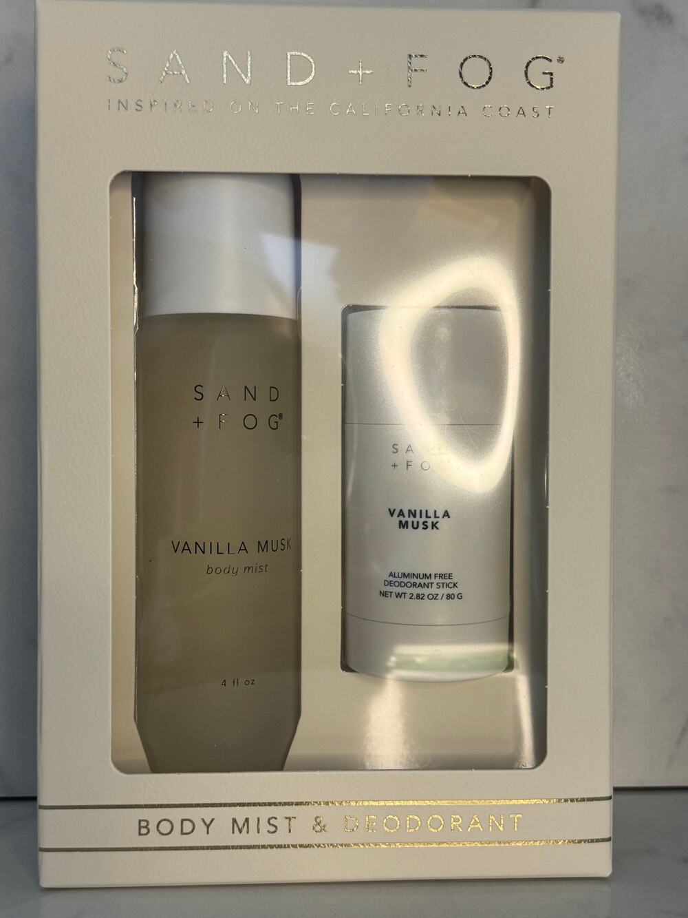 Sand + Fog Vanilla Musk Set - Deodorant and Body Mist